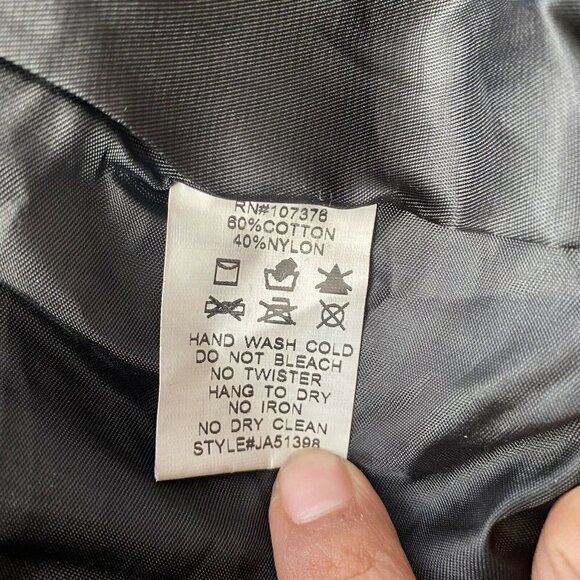 Eye of the Needle Black & White Lace Overlay Full-Zip Bomber Jacket Size Small - Picture 9 of 9